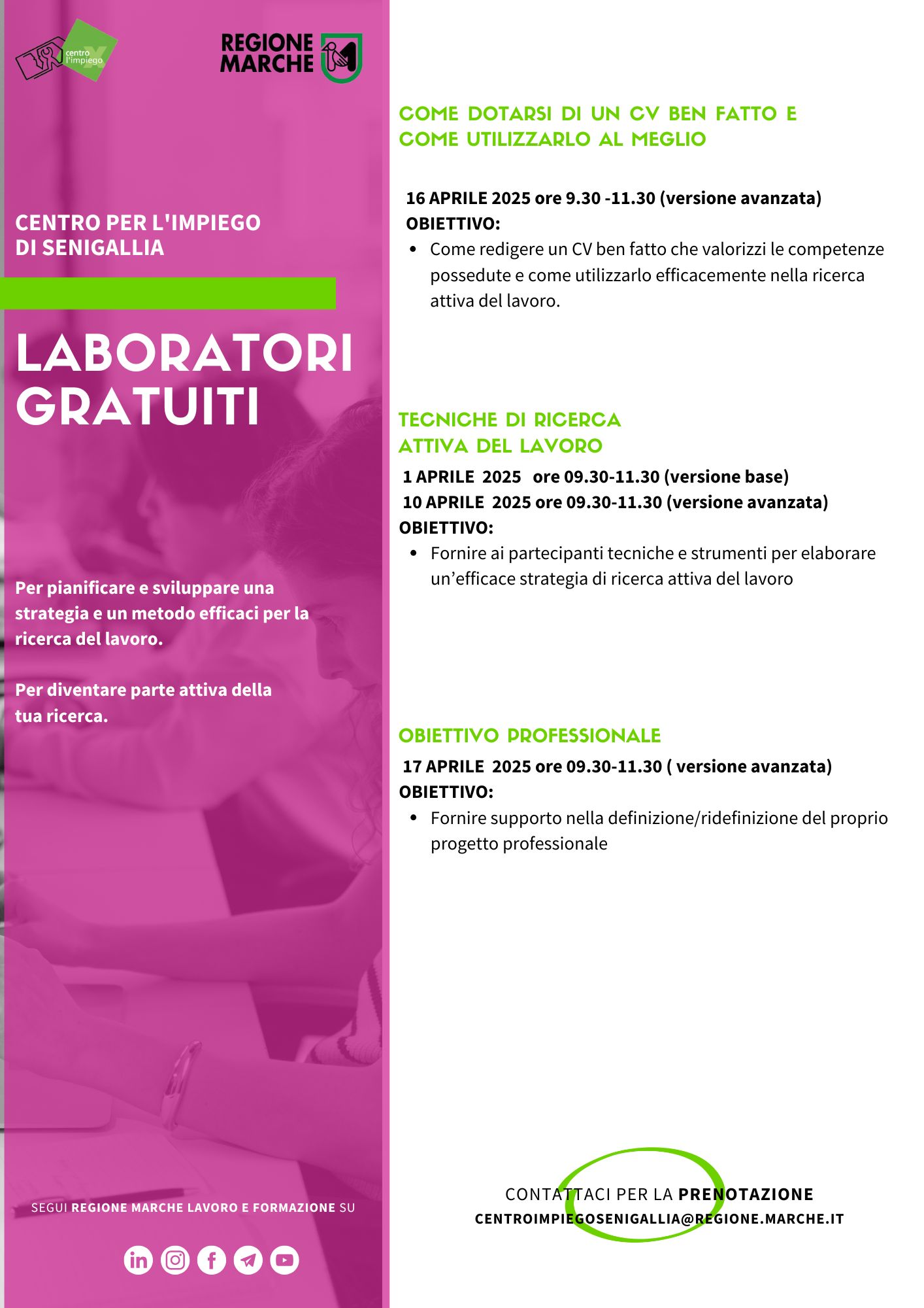 CPI SENIGALLIA: LABORATORI APRILE 2025